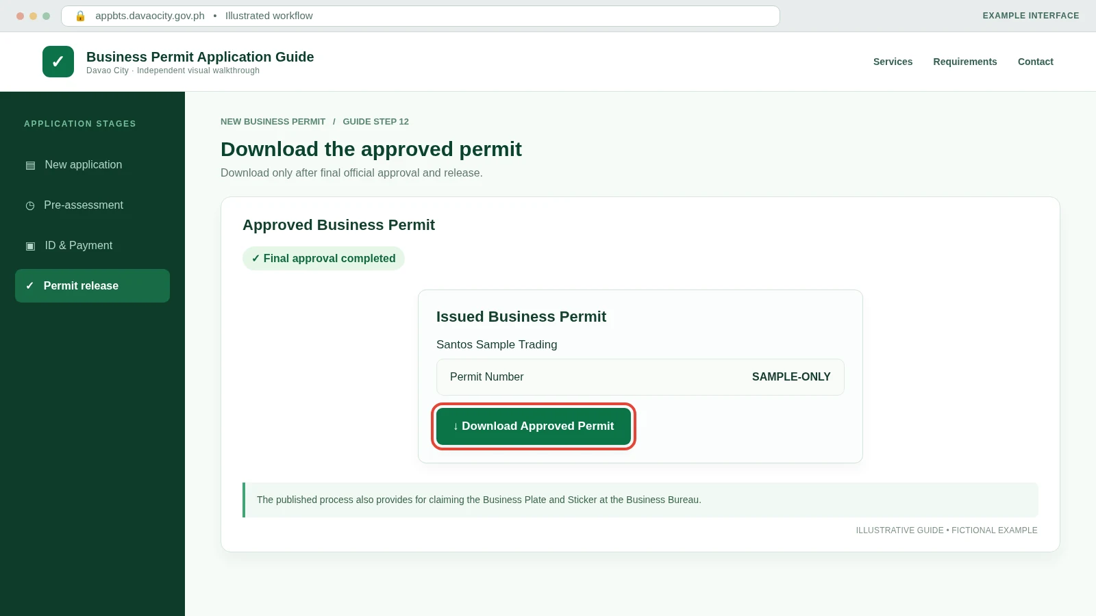 Approved permit download