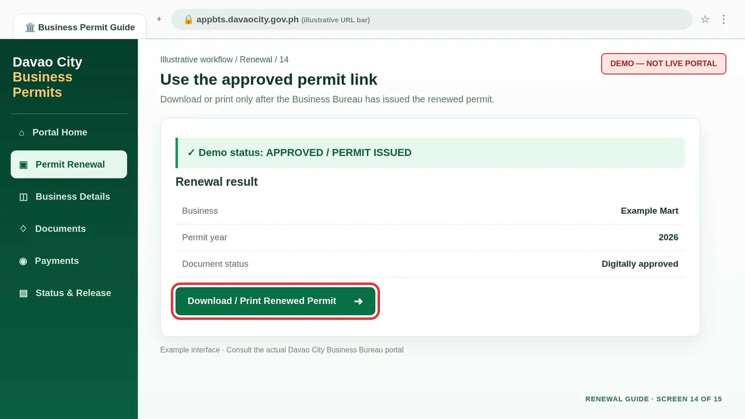 Approved business permit download